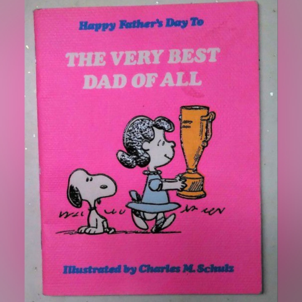 Vintage Charlie Brown Father's day card